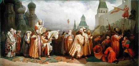 Palm Sunday Procession under the Reign of Tsar Alexis Romanov (1629-76) a Wjatscheslaw Grigor. Schwarz