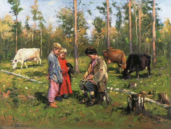 Shepherd Boys a Wladimir Jegorowitsch Makowski