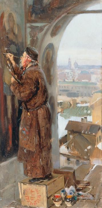 The icon painter a Wladimir Jegorowitsch Makowski