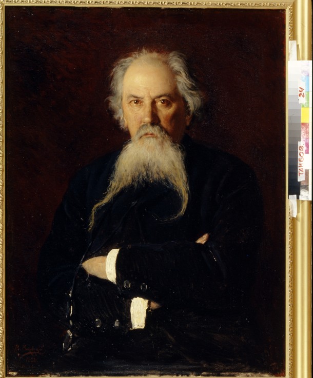 Portrait of the poet Alexey Zhemchuzhnikov (1821-1908) a Wladimir Jegorowitsch Makowski