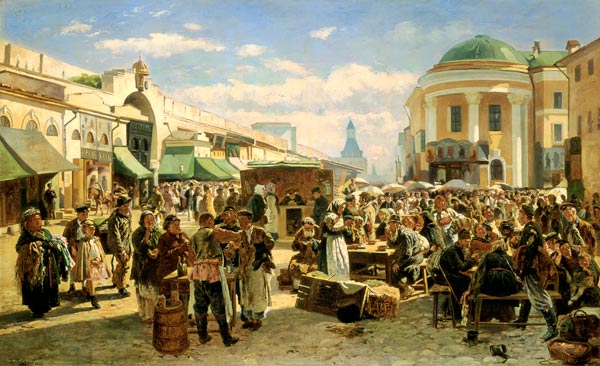 The Town Fair a Wladimir Jegorowitsch Makowski