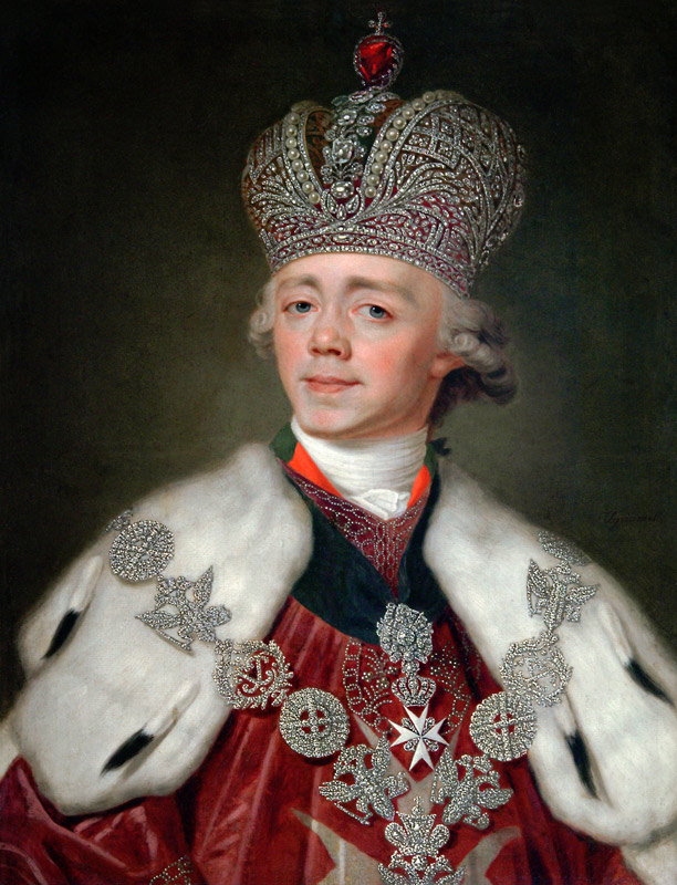 Portrait of the Emperor Paul I of Russia (1754-1801) a Wladimir Lukitsch Borowikowski
