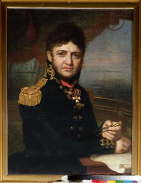 Portrait of the naval officer and discoverer Yuri F. Lisyansky (1773-1837)