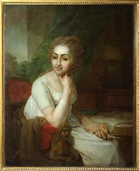 Portrait of an Unknown Woman with Compass in her Hand (Praskovia Golitsyna?)