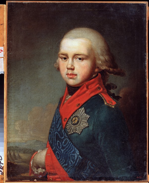 Portrait of Grand Duke Constantine Pavlovich of Russia (1779-1831) a Wladimir Lukitsch Borowikowski