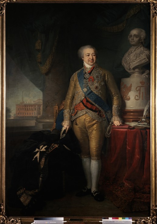 Portrait of the vice-chancellor Prince Alexander Kurakin (1752-1818) a Wladimir Lukitsch Borowikowski