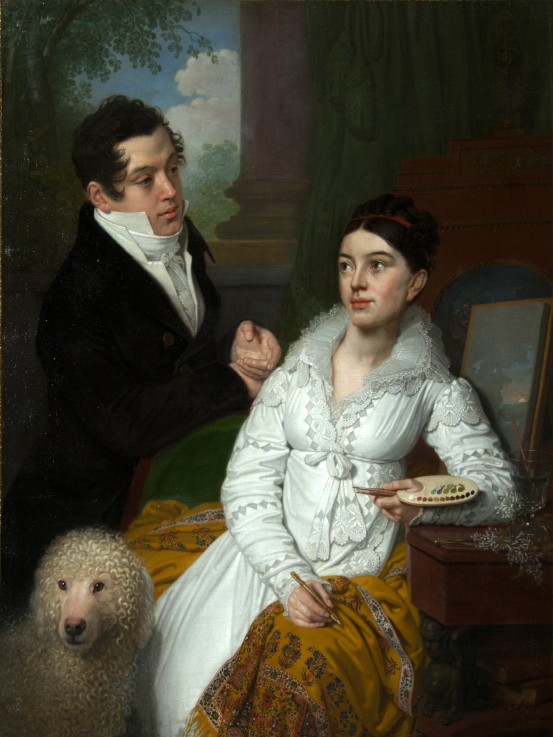 Portrait of Princess Alexandra and Prince Aleksey Lobanov-Rostovsky a Wladimir Lukitsch Borowikowski