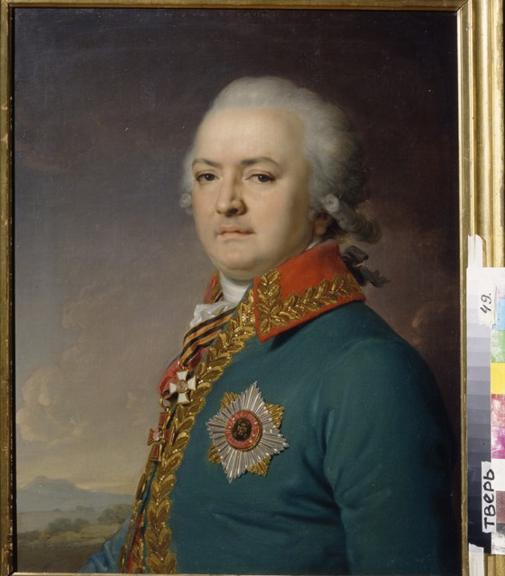 Portrait of Alexander Vasilyevich Polikarpov (1753-1811) a Wladimir Lukitsch Borowikowski