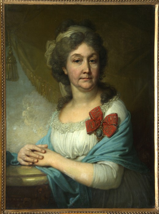 Portrait of baroness Varvara Vasilyeva a Wladimir Lukitsch Borowikowski