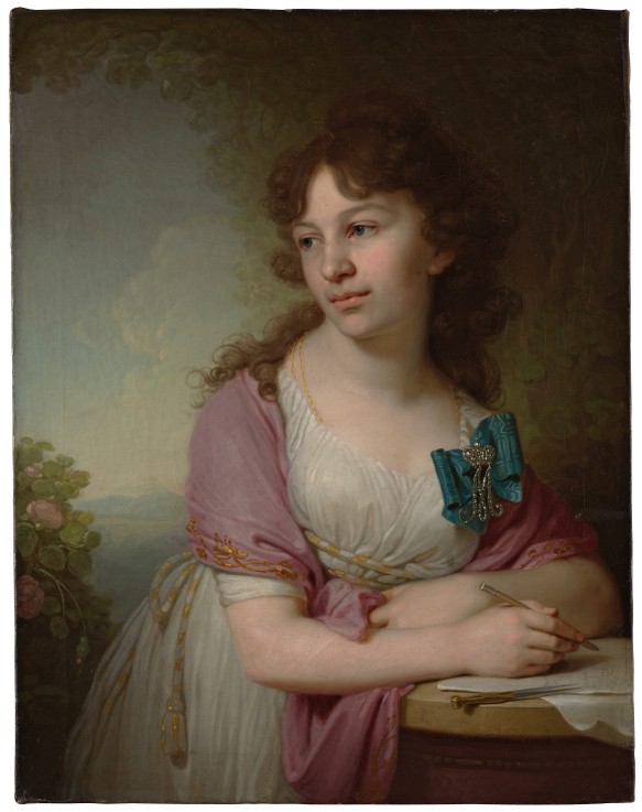 Portrait of Princess Yekaterina Alexeyevna Dolgorukova (1781-1860), née Countess Vasilyeva a Wladimir Lukitsch Borowikowski