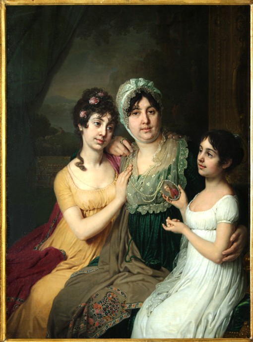 Portrait of Countess Anna Bezborodko with her daughters Lyubov and Cleopatra a Wladimir Lukitsch Borowikowski