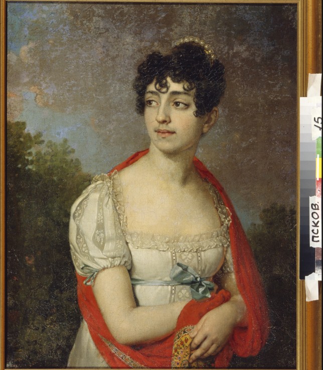 Portrait of Princess Maria Fyodorovna Baryatinskaya a Wladimir Lukitsch Borowikowski