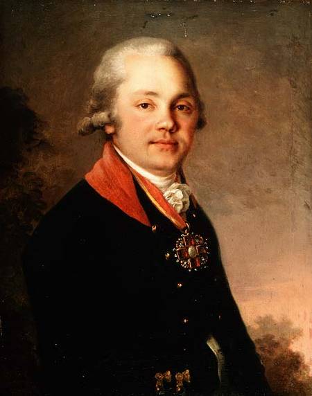 Portrait of Alexander Dmitrievich Arseniev (1766-1823) a Wladimir Lukitsch Borowikowski