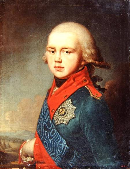 Portrait of Grand Duke Konstantin Pavlovich (1779-1831) a Wladimir Lukitsch Borowikowski