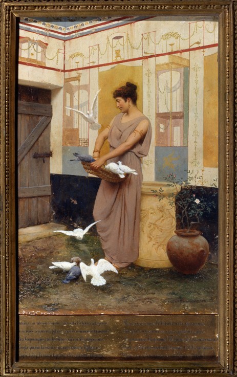 Woman With Doves a Wladyslaw Bakalowicz