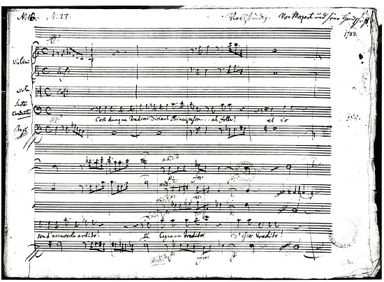 Cosi Dunque Tradisci...'', recitative and aria a Wolfgang Amadeus Mozart