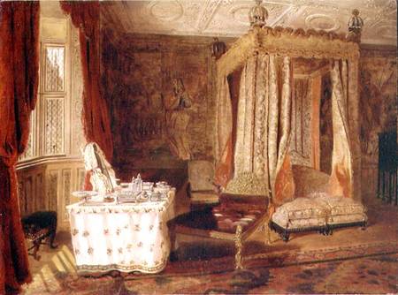 Interior of a Bedroom at Knole, Kent a W.S.P. Henderson