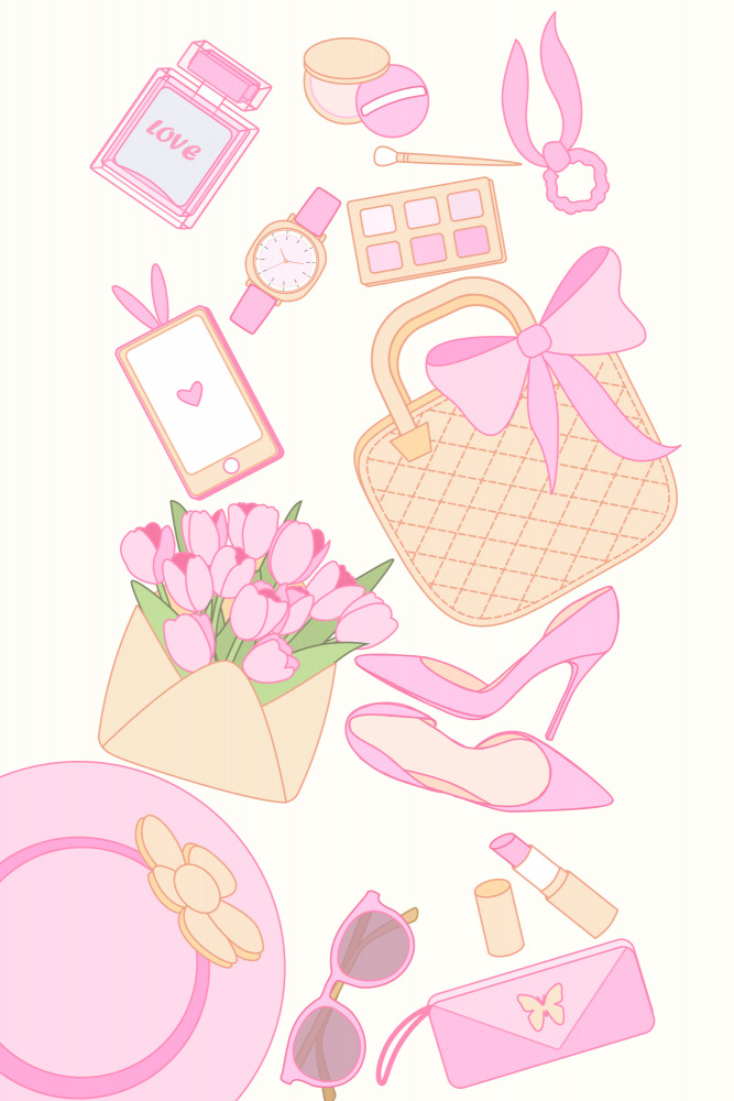 Cute pink aesthetic vibe a Xuan Thai