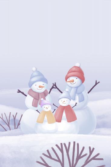 Snowman Family Animated