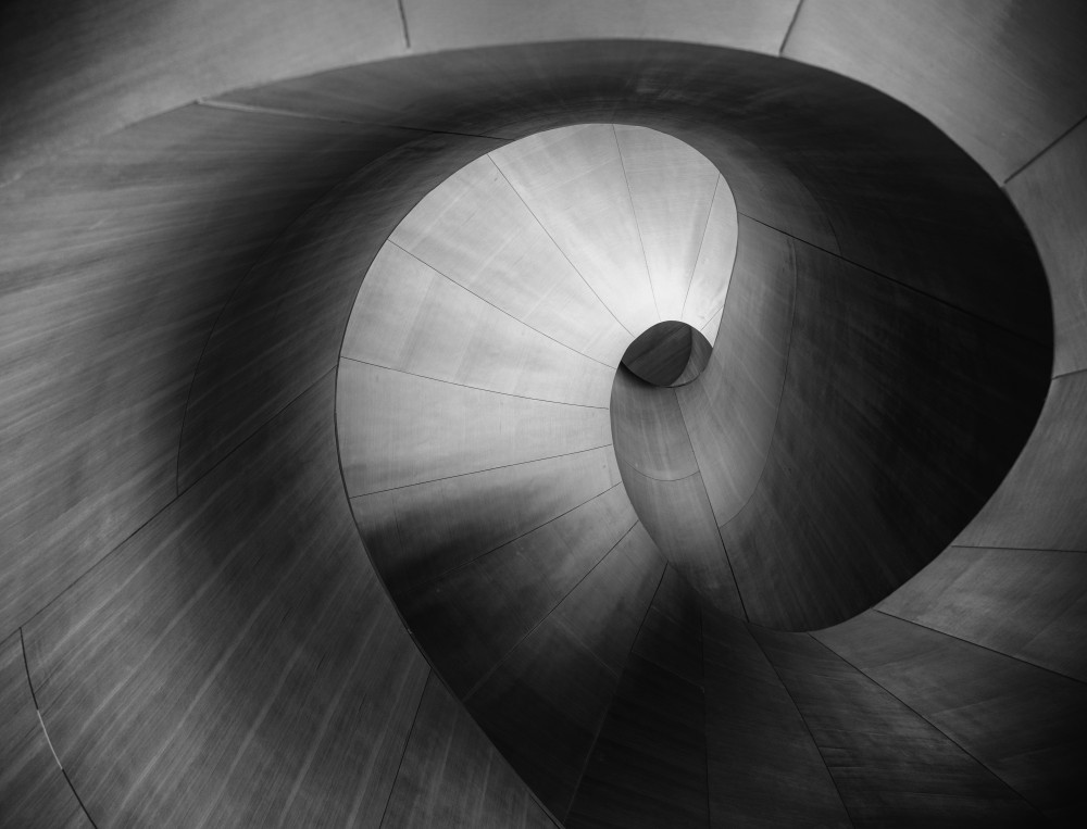 Staircase in black and white a Yanyan Gong