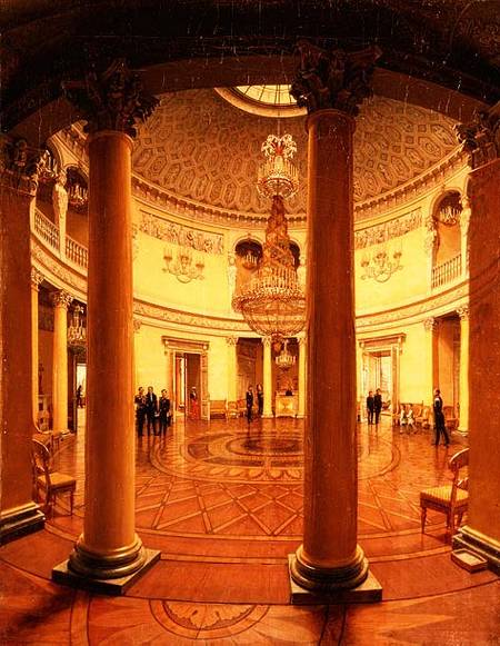 Interior of the Rotunda in the Winter Palace a Yefim Tukharinov