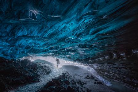 Adventurer in Blue Cave