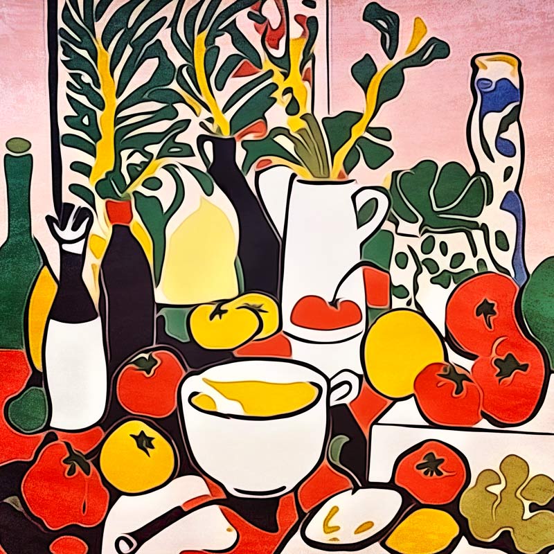 Tomaten in der Küche-Matisse inspired a zamart