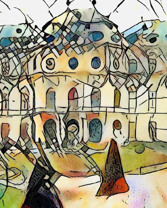 Kandinsky trifft Schloß Belvedere, Wien, Motiv 1 a zamart