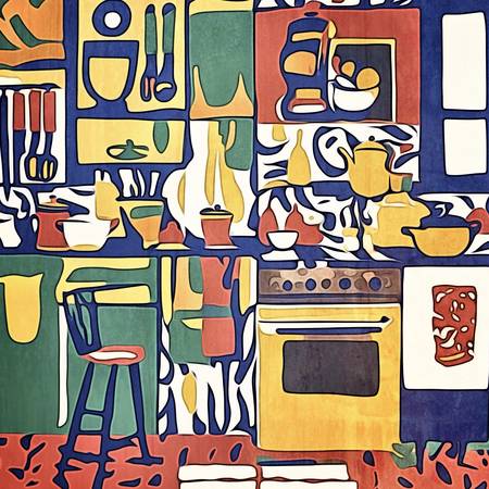 In der Küche, Motiv 1-Matisse inspired