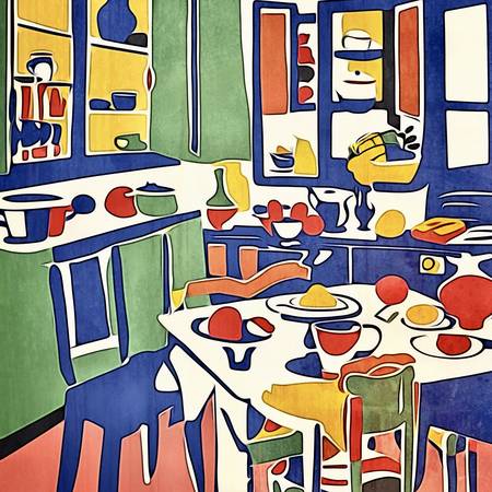 In der Küche, Motiv 2-Matisse inspired
