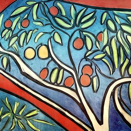 Obstbaum-Matisse inspired