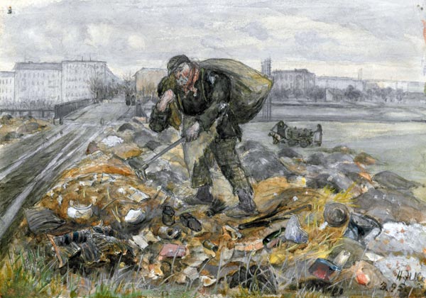 Heinrich Zille, Müllsammler a Heinrich Zille