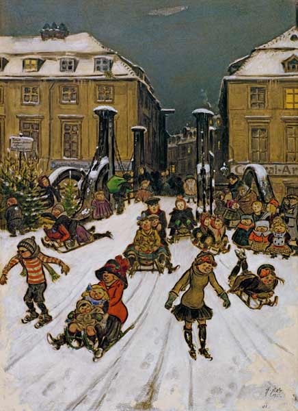 Zille / Joys of Winter / Berlin / 1911 a Heinrich Zille